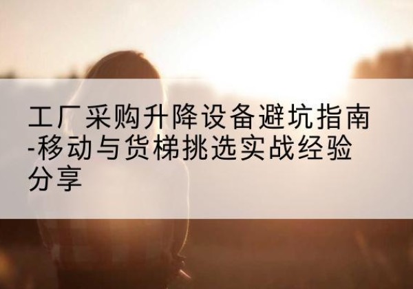 嘉定区移动式升降机怎么选-工厂采购升降设备避坑指南-移动与货梯挑选实战经验分享